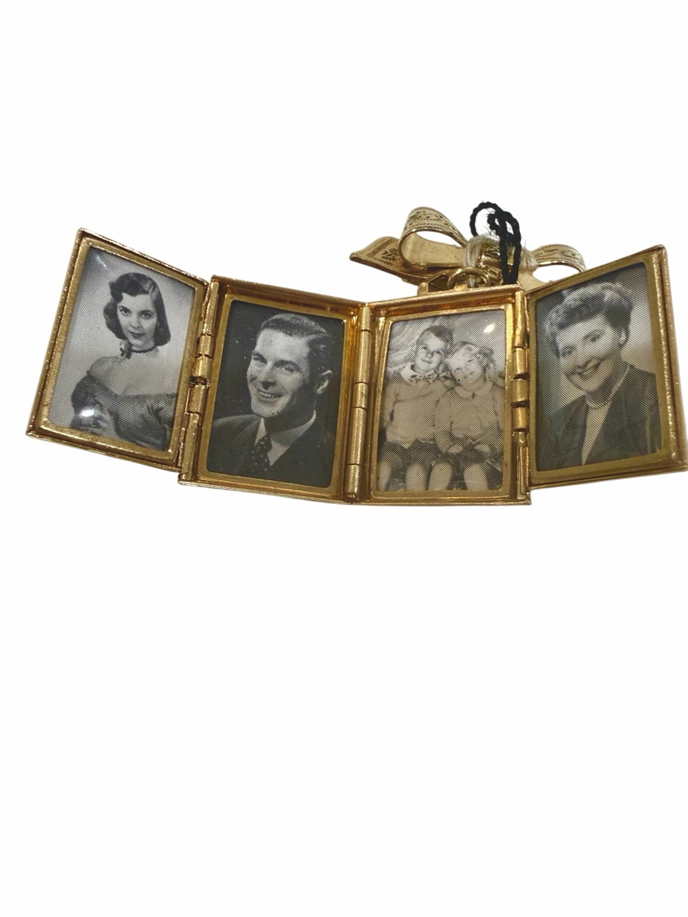 Rare  1950’sVintage Coro Pegasus Folding Photo Locket Brooch w/ Original Tags